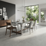 Gare light grey kitchen floor