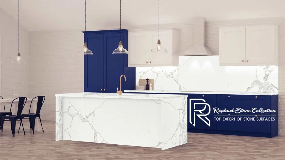 Calacatta Capria quartz countertop